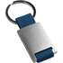 GRIPITCH. Metallinen avaimenperä, sininen liikelahja logopainatuksella