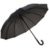 GUIL. 12-piikkinen sateenvarjo, musta liikelahja logopainatuksella