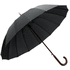 HEDI. 16-piikkinen sateenvarjo, musta liikelahja logopainatuksella