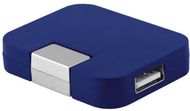 JANNES. USB-hub 2'0, sininen liikelahja logopainatuksella