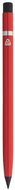 LIMITLESS. Musteeton kynä, jonka runko on 100 % kierrätettyä alumiinia, punainen liikelahja logopainatuksella