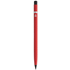 LIMITLESS. Musteeton kynä, jonka runko on 100 % kierrätettyä alumiinia, punainen liikelahja logopainatuksella