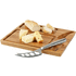 MALVIA. Bambuinen juustotarjotin ja veitsi, luonnollinen liikelahja logopainatuksella