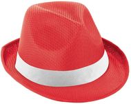 MANOLO POLI. Hattu, punainen liikelahja logopainatuksella
