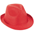 MANOLO. Hattu, punainen liikelahja logopainatuksella