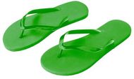 MAUPITI L / XL. ranta flip-flopit, vihreä liikelahja logopainatuksella