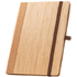 ORWELL. A5 muistikirja, jossa on kova kansi bambusta ja korkkiarkkeja, luonnollinen liikelahja logopainatuksella