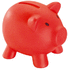 PIGGY. Säästöpossu PVC, punainen liikelahja logopainatuksella