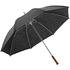 ROBERTO. Golf-sateenvarjo, musta liikelahja logopainatuksella