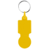 SULLIVAN. Kolikon muotoinen avaimenperä ostoskärryyn, keltainen lisäkuva 1