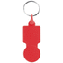 SULLIVAN. Kolikon muotoinen avaimenperä ostoskärryyn, punainen lisäkuva 1
