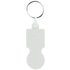 SULLIVAN. Kolikon muotoinen avaimenperä ostoskärryyn, valkoinen lisäkuva 1