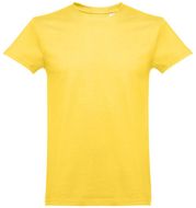 THC ANKARA. Miesten t-paita, keltainen liikelahja logopainatuksella