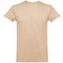 THC ANKARA. Miesten t-paita, vaaleanruskea liikelahja logopainatuksella