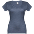 THC ATHENS WOMEN WH. Naisten t-paita, sininen liikelahja logopainatuksella