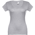 THC ATHENS WOMEN WH. Naisten t-paita, vaaleanharmaa-kanerva liikelahja logopainatuksella