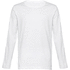 THC BUCHAREST WH. Miesten pitkähihainen paita, valkoinen liikelahja logopainatuksella