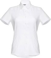THC LONDON WOMEN WH. Naisten oxford-paita, valkoinen liikelahja logopainatuksella