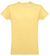 THC LUANDA 3XL. Miesten t-paita, vaaleankeltainen liikelahja logopainatuksella