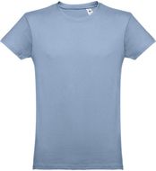 THC LUANDA. Miesten t-paita, pastelli-sininen liikelahja logopainatuksella