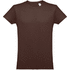 THC LUANDA. Miesten t-paita, tummanruskea liikelahja logopainatuksella