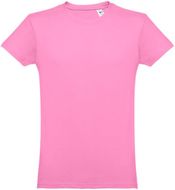 THC LUANDA. Miesten t-paita, vaaleanpunainen liikelahja logopainatuksella