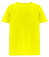 THC MOVE KIDS. Lasten T-paita, neon-keltainen liikelahja logopainatuksella