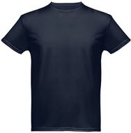 THC NICOSIA. Miesten urheilu-t-paita, tummansininen liikelahja logopainatuksella