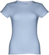 THC SOFIA. Naisten t-paita, pastelli-sininen liikelahja logopainatuksella