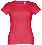 THC SOFIA. Naisten t-paita, punainen liikelahja logopainatuksella