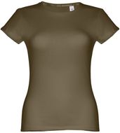 THC SOFIA. Naisten t-paita, sotilaallinen-vihreä liikelahja logopainatuksella
