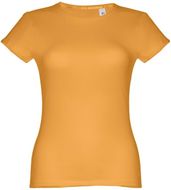 THC SOFIA. Naisten t-paita, tumman-keltainen liikelahja logopainatuksella