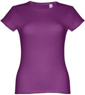 THC SOFIA. Naisten t-paita, violetti liikelahja logopainatuksella