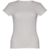 THC SOFIA. Naisten vyöllä varustettu puuvillainen T-paita, vaaleanharmaa liikelahja logopainatuksella