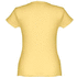 THC SOFIA. Naisten vyöllä varustettu puuvillainen T-paita, vaaleankeltainen lisäkuva 1