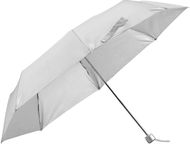 TIGOT. Kokoontaittuva sateenvarjo, vaaleanharmaa liikelahja logopainatuksella