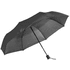TOMAS. Kokoontaittuva sateenvarjo, musta liikelahja logopainatuksella
