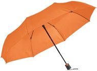 TOMAS. Kokoontaittuva sateenvarjo, oranssi liikelahja logopainatuksella