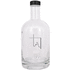 juomapullo, läpinäkyvä, musta liikelahja logopainatuksella