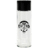 juomapullo, läpinäkyvä, musta liikelahja logopainatuksella
