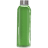 juomapullo, vihreä, hopea liikelahja logopainatuksella