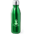 juomapullo, vihreä liikelahja logopainatuksella