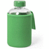 juomapullo, vihreä liikelahja logopainatuksella