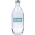 pullo, hopea, läpinäkyvä liikelahja logopainatuksella