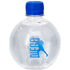 vesipullo, läpinäkyvä, sininen liikelahja logopainatuksella