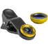 Älypuhelimen objektiivi Drian smartphone lens kit, keltainen, musta liikelahja logopainatuksella