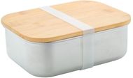 Aamiaiskotelo Ferroca stainless steel lunch box, hopea liikelahja logopainatuksella