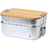 Aamiaiskotelo Vickers lunch box, hopea, luonnollinen liikelahja logopainatuksella