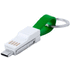 Adapteri Hedul keyring USB charger cable, valkoinen, vihreä lisäkuva 1
