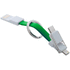Adapteri Hedul keyring USB charger cable, valkoinen, vihreä lisäkuva 2